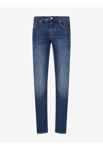 Armani Exchange Slim Jeans Blau Baumwolle, Elastan