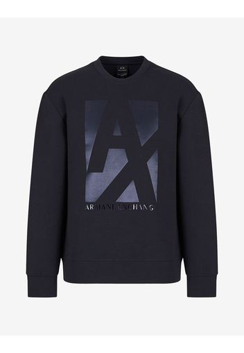 Armani Exchange Sweatshirt Marineblau Baumwolle, Polyester, Elastan