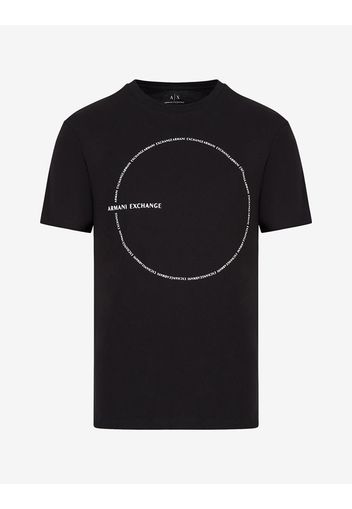 Armani Exchange T-Shirt Mit Grafik Schwarz Baumwolle