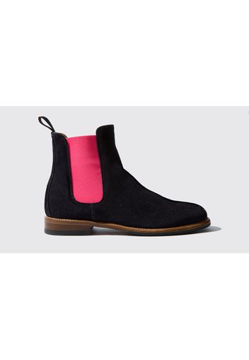 Chelsea Boots Bruna Blu Veloursleder