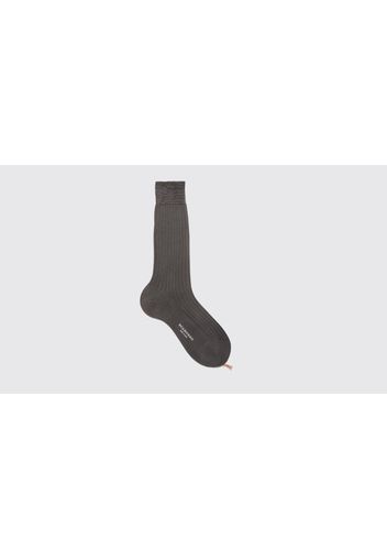 Socken Grey Cotton Calf Socks Cotton