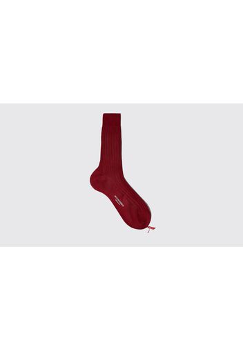 Socken Red Cotton Calf Socks Baumwolle