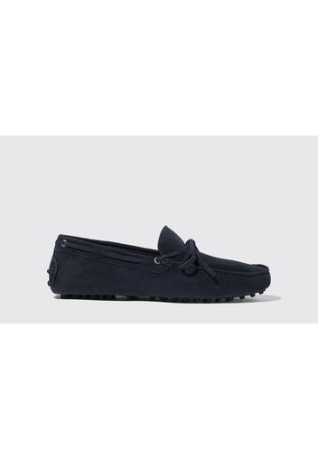 Mokassins James Blue Suede Veloursleder