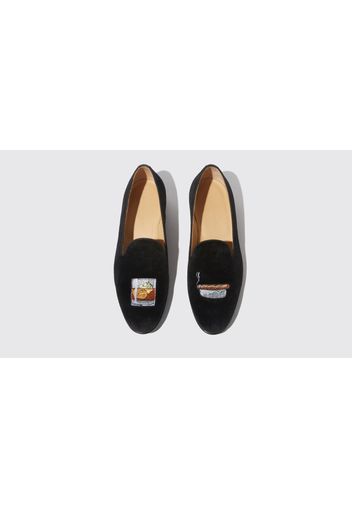 Slippers Tom Black Velvet Samt