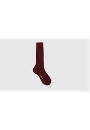 Socken Burgundy Wool Calf Socks Merino Wool