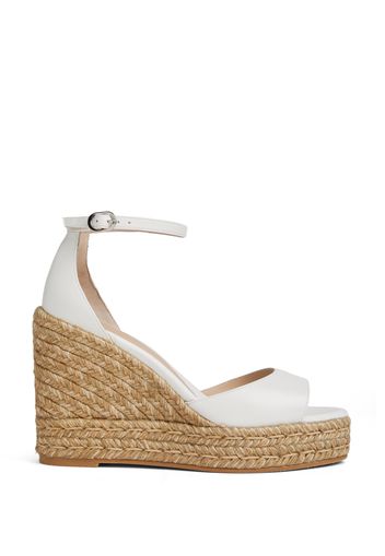 Nudistcurve Espadrille Wedge - Frau Keilabsatzschuh Weiss 37