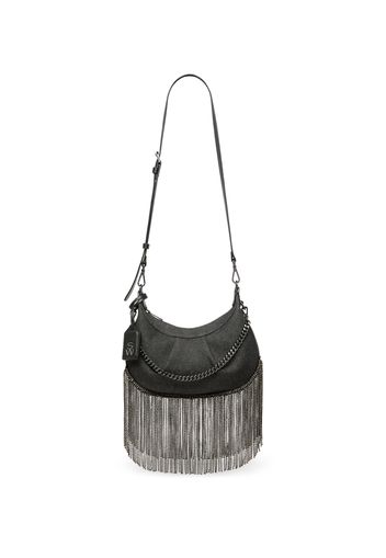 Stellar Crescent Crystal Fringe Bag - Frau  Black One Size