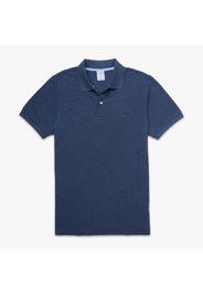 Slim Fit kurze Ärmel Pikee-Poloshirt - male Marineblau XL