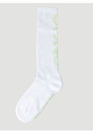 Logo Print Long Socks - Mann Socken Eu 35 - 39
