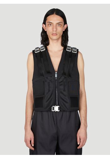 Rollercoaster Buckle Harness Sleeveless Jacket - Mann Tops One Size