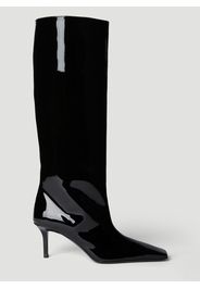 High Patent Heeled Boots - Frau Stiefel Eu - 36