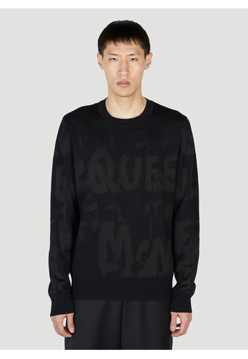 Logo Sweater - Mann Strick Xl