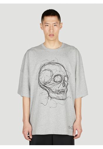 Scribble Skull T-shirt - Mann T-shirts Xxl