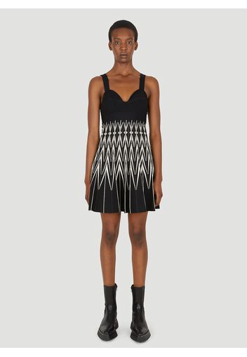 Graphic Intarsia Knit Dress - Frau Kleider M