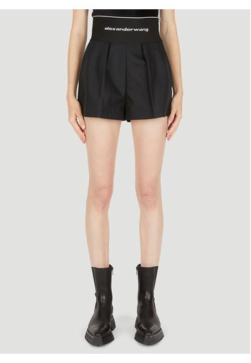 High Waist Pleated Shorts - Frau Shorts Us - 06