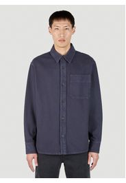 Dark Wash Denim Shirt - Mann Hemden M