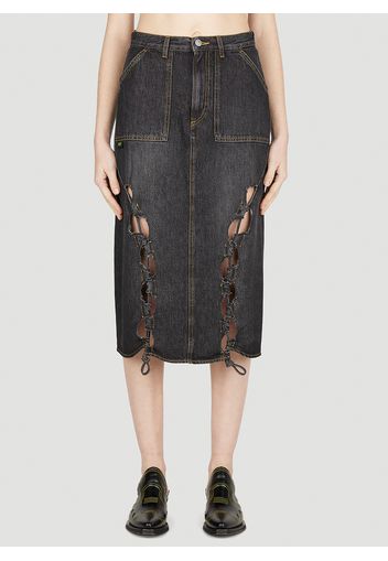 Long Cutout Skirt - Frau Röcke Xs