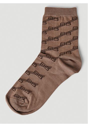 Monogram Socks - Frau Socken One Size