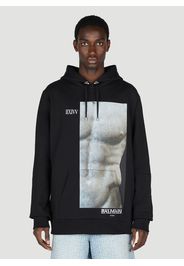 Statue Print Hooded Sweatshirt - Mann Sweatshirts Xl