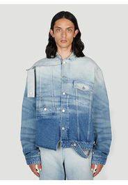 Upside Down Denim Jacket - Mann Jacken It - 46