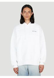 Raw Edge Logo Hooded Sweatshirt - Mann Sweatshirts S