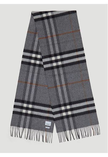 Giant Check Cashmere Scarf - Mann Schals One Size