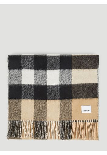 Tb Half Mega Check Scarf - Mann Schals One Size