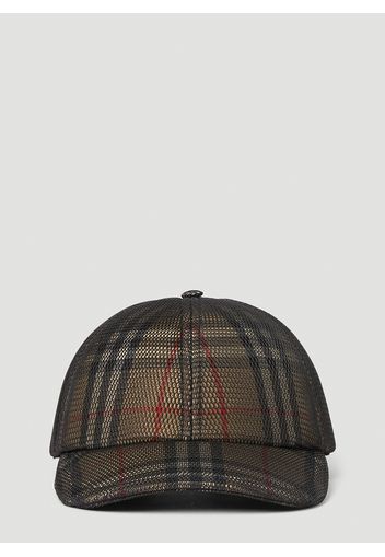 Mesh Check Baseball Hat - Mann Hats M