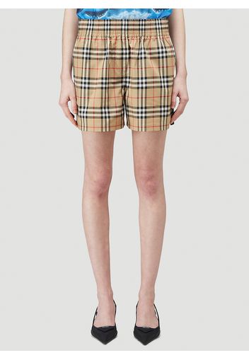 Audrey Vintage Check Shorts - Frau Shorts Uk - 08