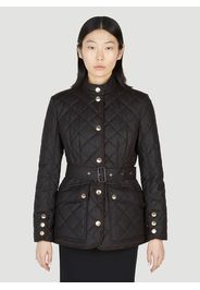 Belted Quilted Jacket - Frau Jacken Uk - 06