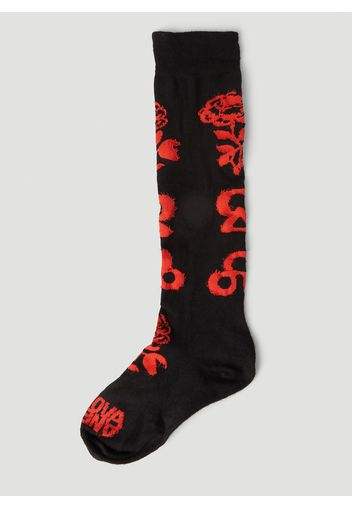 Graphic Print Socks - Frau Socken Eu 38 - 41