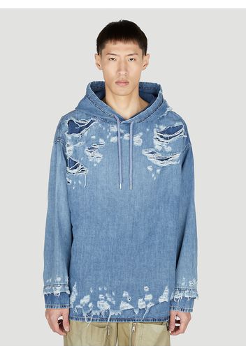 D-um Denim Hooded Sweatshirt - Mann Sweatshirts S