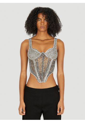 Crochet Corset Top - Frau Tops L