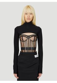 Kim High Neck Bolero - Frau Strick It - 42