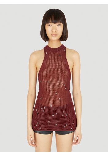 Net Knit Tank Top - Frau Tops M