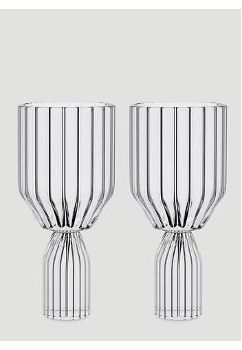Set Of Two Margot White Wine Goblets -  Glassware One Size