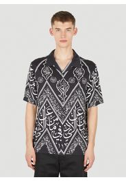 Graphic Print Bowling Shirt - Mann Hemden M