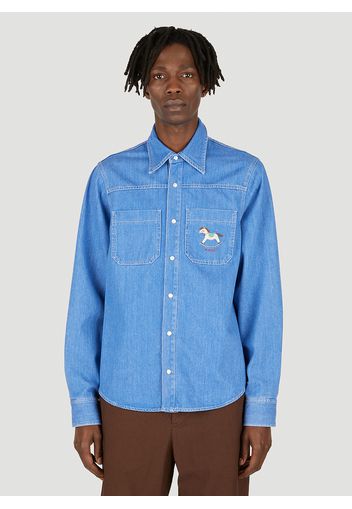 Rocking Horse Denim Shirt - Mann Hemden Eu - 48