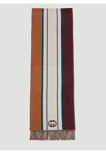 Interlocking G Stripe Scarf - Mann Schals One Size