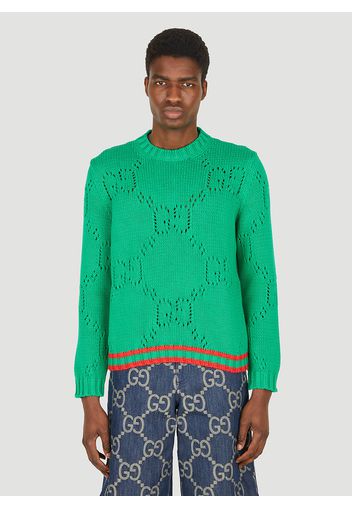 Gg Cut-out Sweater - Mann Strick Xl