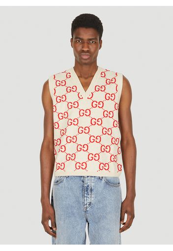 Gg Sleeveless Sweater - Mann Strick L