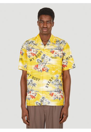 Ocean Palms Bowing Shirt - Mann Hemden It - 52