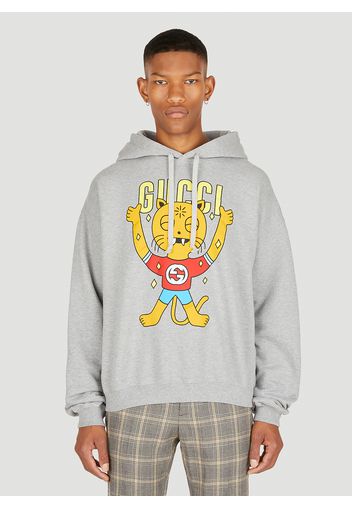 Cat Print Hooded Sweatshirt - Mann Sweatshirts S