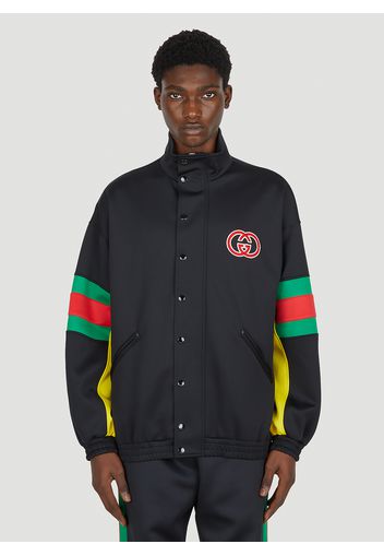 Interlocking G Snap Front Track Jacket - Mann Jacken L