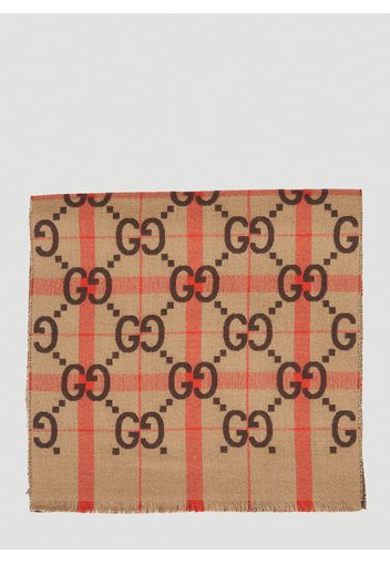 Gg Check Scarf - Mann Schals One Size