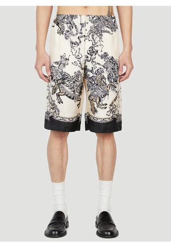 Printed Silk Shorts - Mann Shorts It - 52