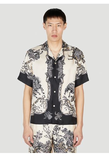 Printed Silk Shirt - Mann Hemden It - 46