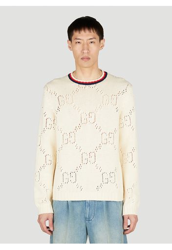 Perforated Gg Sweater - Mann Strick M