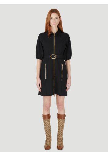 G Buckle Belt Dress - Frau Kleider Xs