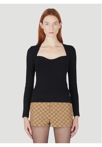 Square Neck Top - Frau Tops L